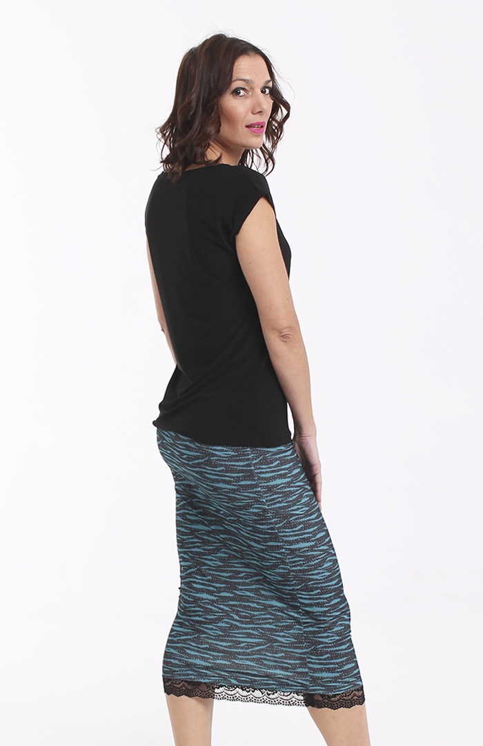 Falda MAYA print azul+negro 2 copia