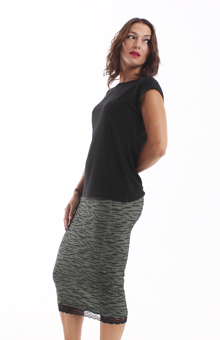 Falda MAYA print verde+negro 3 copia