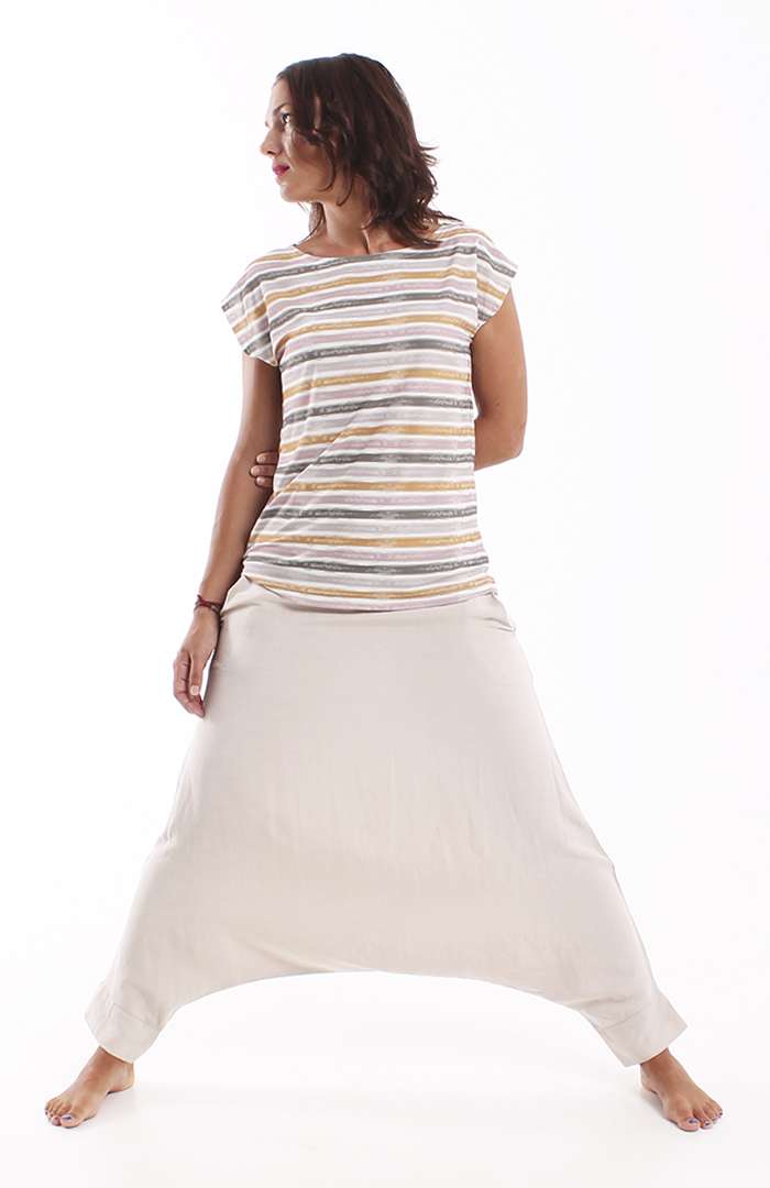 Pantalón KELM lino beige 3 copia