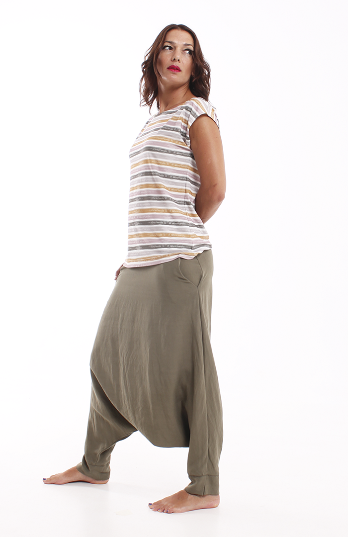 Pantalón KELM lino kaki 2 copia