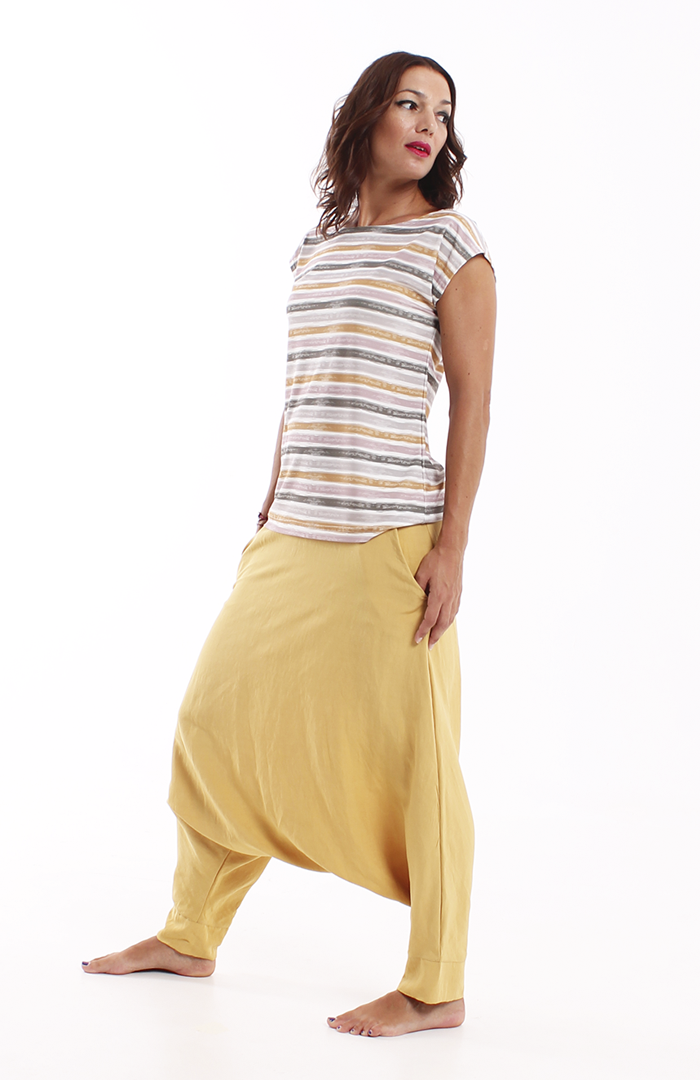 Pantalón KELM lino mostaza 2 copia