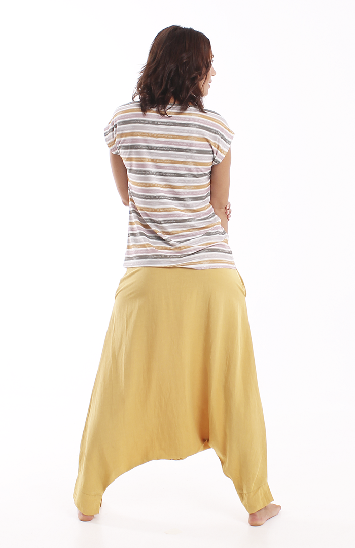 Pantalón KELM lino mostaza 3 copia