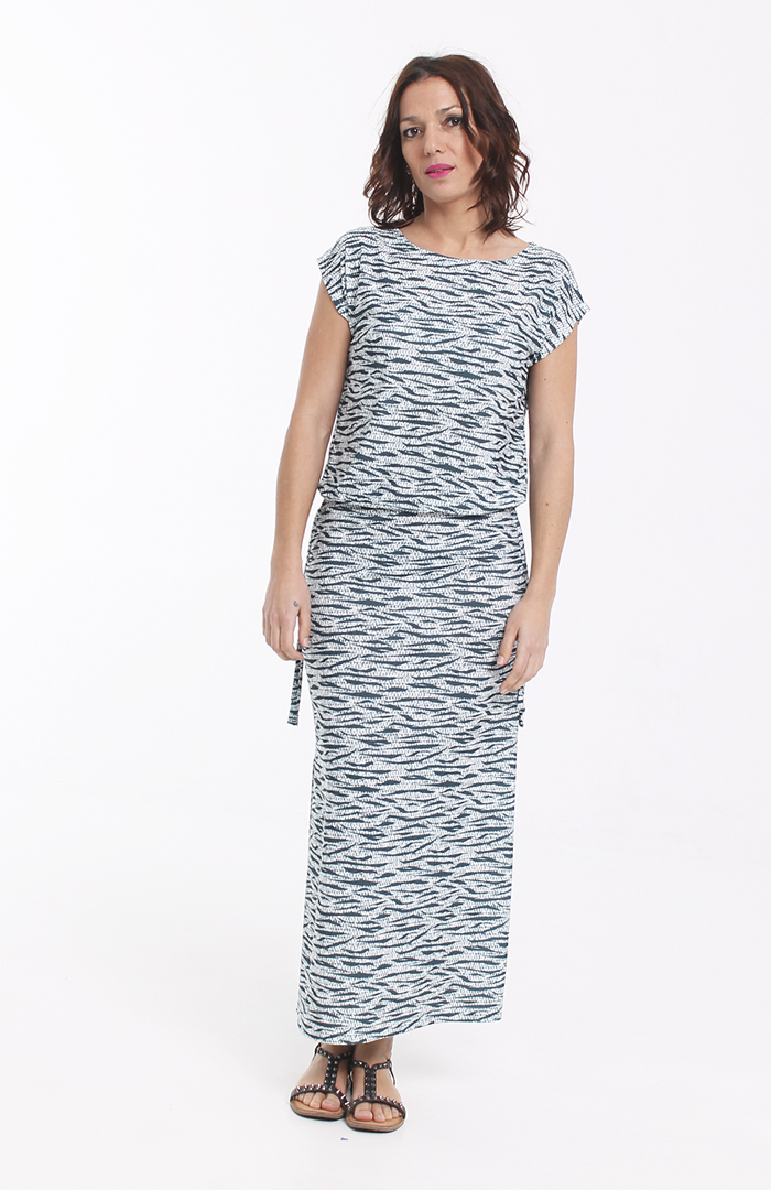 Vestido XIRA print blanco+azul 3 copia