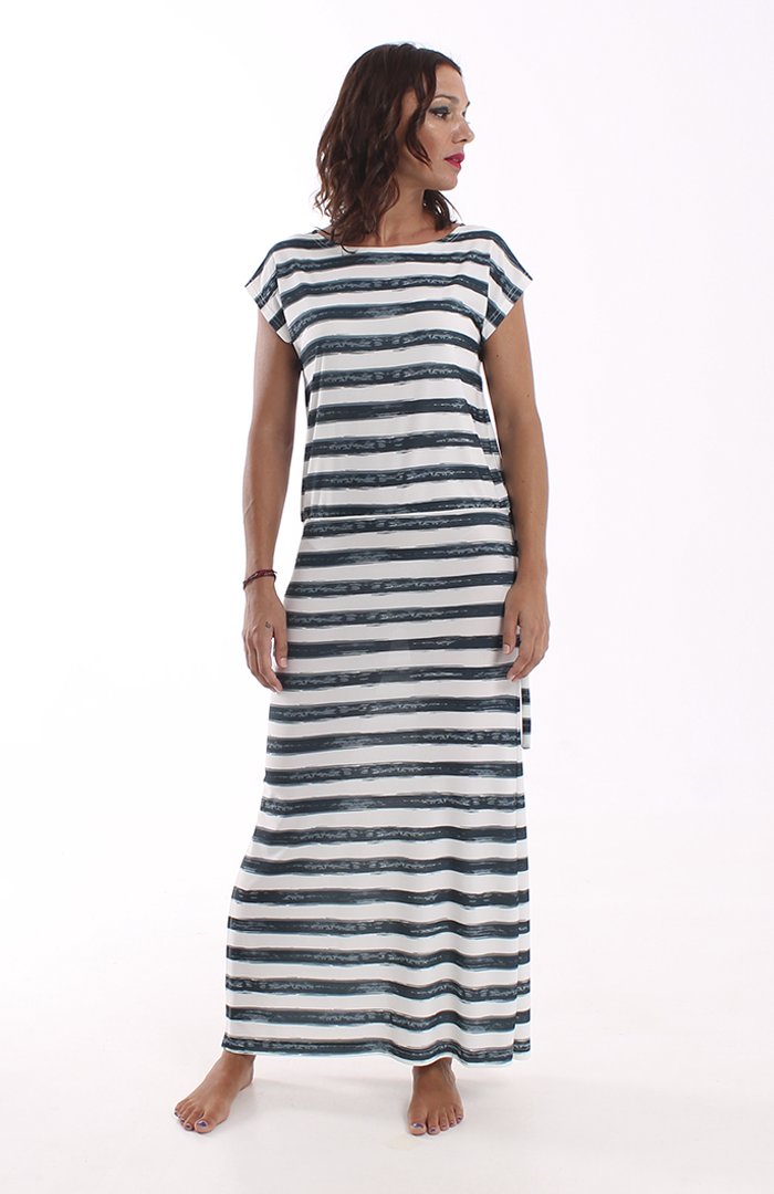 Vestido XIRA raya azul 1 copia