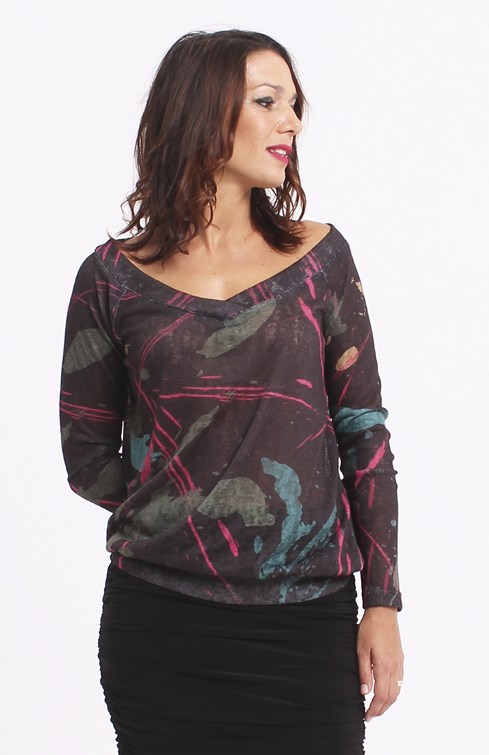 TOP VEKU trazos negro 3