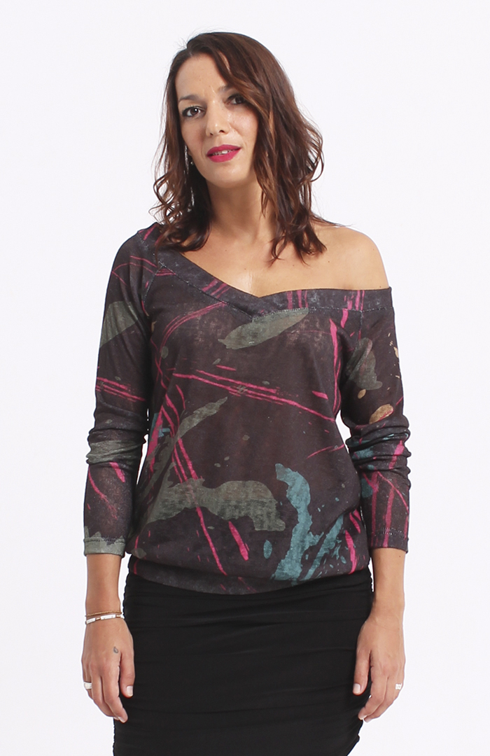 TOP VEKU trazos negro 4