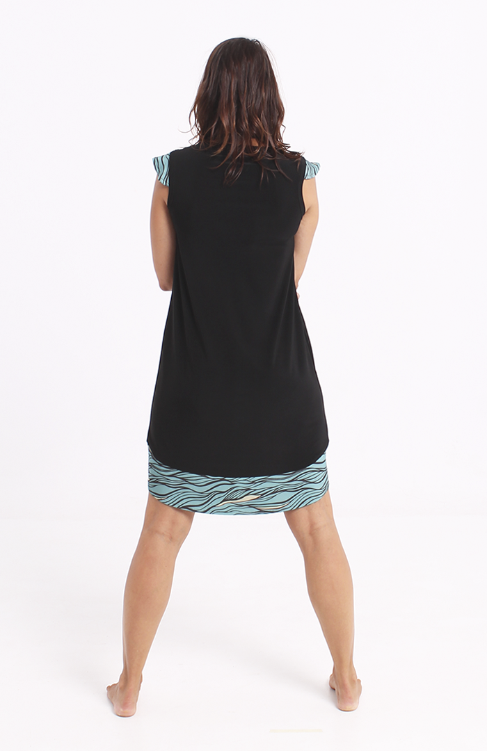 VESTIDO NADIA negro y nikoa canard 3