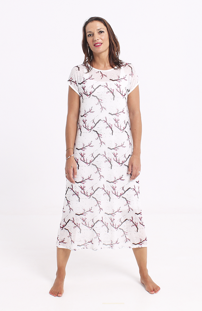 VESTIDO NIKAE sakura blanco 1