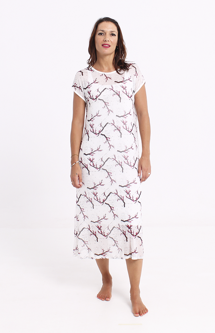 VESTIDO NIKAE sakura blanco 3