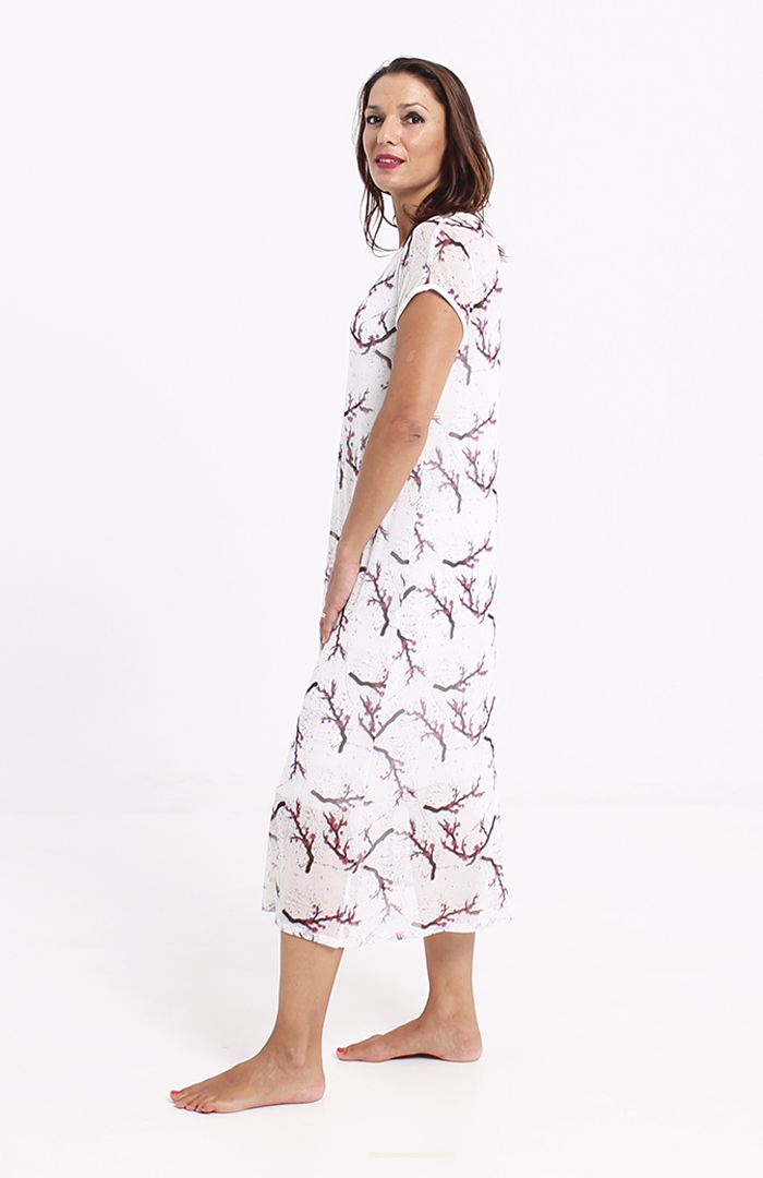 VESTIDO NIKAE sakura blanco 4