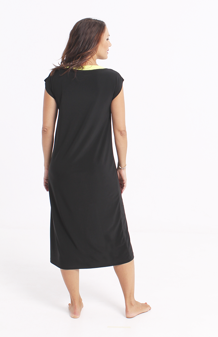 vestido AKERU negro y limón 4